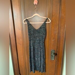 Vintage Rainbow Crocheted Midi Dress
